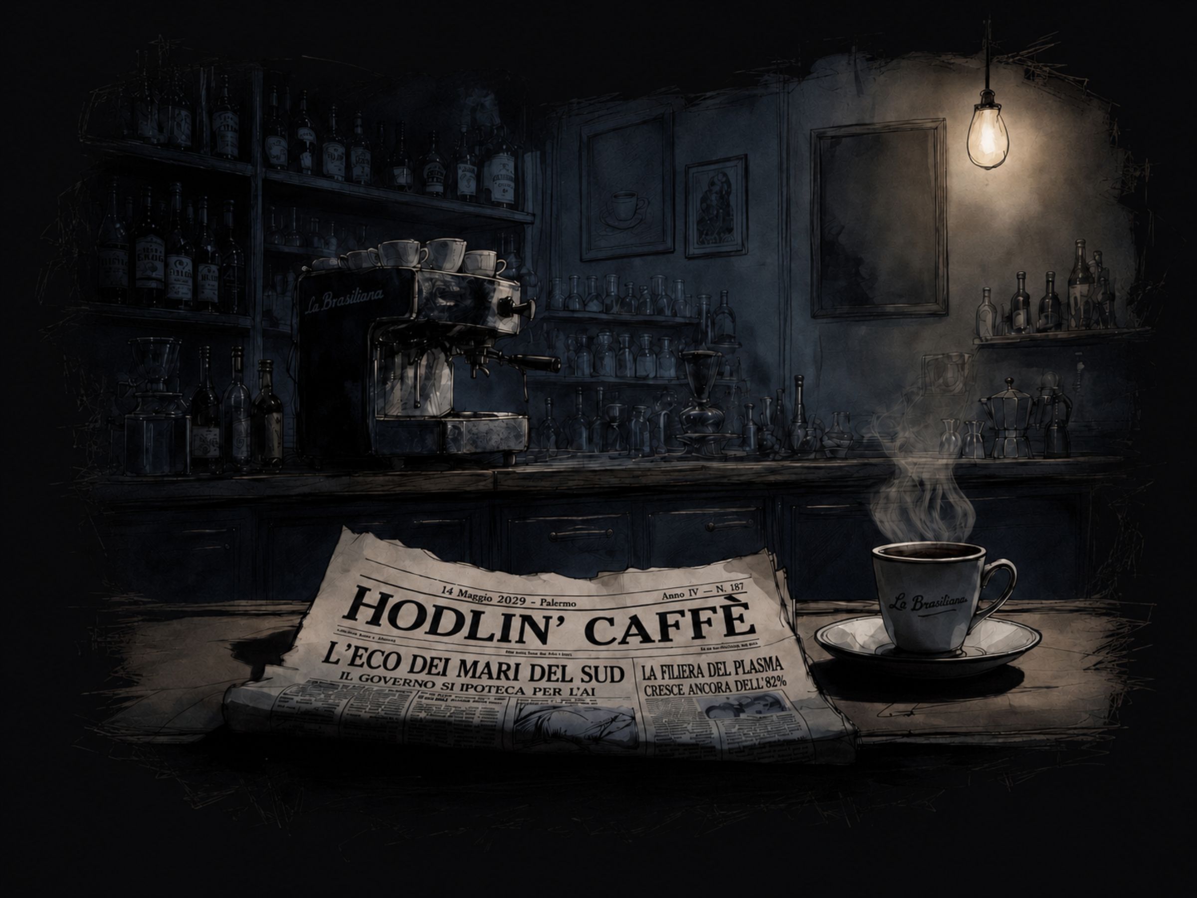 Card della sezione Hodlin’ Caffè con le notizie più importanti del mondo Crypto, della Finanza Tradizionale e dell'Intelligenza Artificiale.